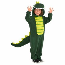 Zipster Dinosaur Child Boys Girls Small 4-6 One Piece Costume - £42.68 GBP