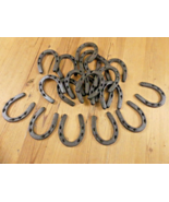 10 CAST IRON SMALL HORSESHOE 3&quot; x 3 1/2&quot; Horse Nick Nack Good Luck RUSTI... - $34.01 CAD