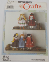 SIMPLICITY CRAFTS PATTERN #7087 INTERNATIONAL 19&quot; DOLL &amp; CLOTHES UNCUT 1990 - $7.99