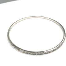 2.50 Carat Diamond Eternity Bangle Bracelet 14k White Gold - $56,734.36 MXN