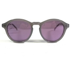 Cole Haan Sunglasses C6164 72 Gray Round Frames with Purple Lenses 50-18-140 - £25.47 GBP