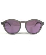 Cole Haan Sunglasses C6164 72 Gray Round Frames with Purple Lenses 50-18... - $32.51
