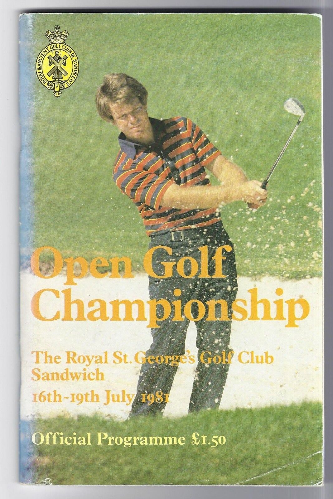 Primary image for 1981 British Open Program Biill Rogers Winner