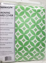 Padded Ironing Board Cover &amp; Pad (54&quot; boards) FLOWERS IN CIRCLES, green,HS - $18.80