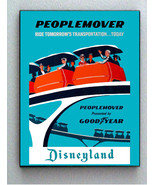 Framed Disneyland 1969 People Mover Tomorrowland Vintage Restored mini p... - £15.03 GBP