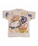 Rusty Wallace Chase Authentics Nascar AOP T-Shirt Large Miller Lite 90s Vtg - £69.78 GBP