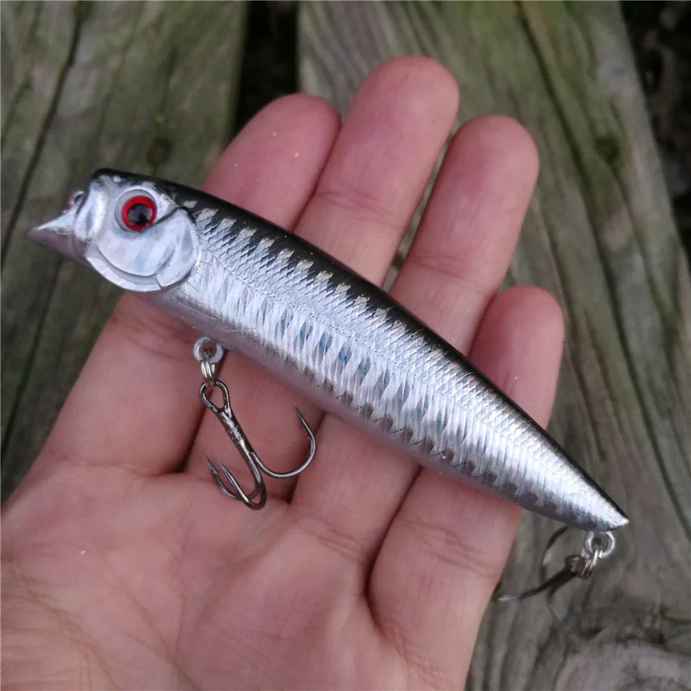 Sporting 1pcs 9.5cm/11.5g Popper Fishing Lures 3d Eyes Bait Crankbait Wo... - £23.38 GBP