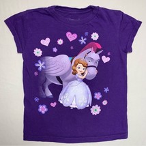 Disney Sofia the First Purple T-Shirt Girl’s 5-6 Tee Shirt Top School Cu... - $9.90
