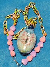 &quot;Butterflies Cherie?&quot;Limestone Love necklace.C.2024 - £19.65 GBP