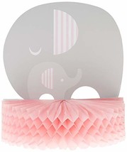 Baby Shower Girl &#39;Little Peanut&#39; Elephant Party 3D Honeycomb Table Cente... - $4.56