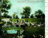 Rustic Bridge Lincoln Park Chicago Illinois IL 1907 UDB Postcard - $3.91