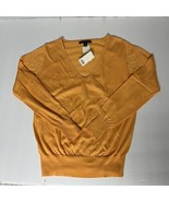 Banana Republic Women&#39;s V-Neck Sweater Small NWT Orange Pullover Summery - $619.95 MXN