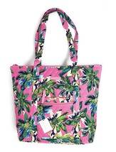 Vera Bradley Villager Tote in Tropical Paradise with Blue Interior - $78... - £39.92 GBP