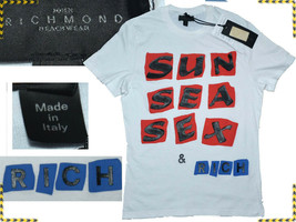 JOHN RICHMOND T-shirt Homme Taille S *ICI AVEC UNE REMISE* JR04 T1P - $33.89