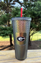 Starbucks 2022 University Of Georgia UGA Studded 24oz Cup Tumbler Bulldogs New - £39.16 GBP