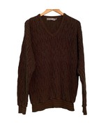 Shenandoah 3D Knit Sweater Vintage Mens Medium Earth Tones Vertical Ridg... - $615.46 MXN