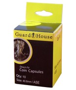 Guardhouse American Silver Eagle 40.6mm Direct Fit Coin Capsules, 10 pack - $9.49
