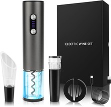 Electric Wine Opener Wine Gifts Bottle Opener Kit with Foil Cutter Wine ... - £54.83 GBP