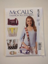 McCall’s M7138 Pattern Lined Bags Zipper Pocket One Size New Uncut - £7.45 GBP