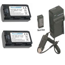 2 Batteries + Charger NP-FZ100 for Sony Alpha a7R III, A9, A9B, ILCE-7RM... - $71.99