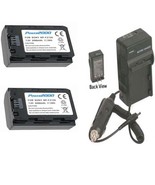 2 Batteries + Charger NP-FZ100 for Sony Alpha a7R III, A9, A9B, ILCE-7RM... - $71.99
