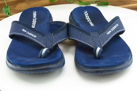 New Balance Sz 6 M Blue Flip Flop Synthetic Women Sandals - £15.53 GBP