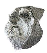 Amazing Dog Faces [Schnauzer 2[Custom and Unique] Embroidered Iron on/Se... - £12.20 GBP