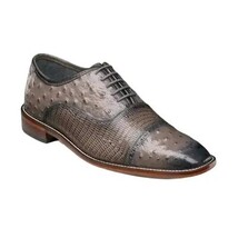 25527 Stacy Adams Leather Shoes Rodano Ostrich Lizard Print All Colors image 4