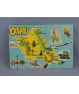 Vintage Postcard - Map of Oahu - Dexter Press - $20.50 CAD