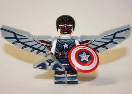 Building Block Falcon Captain America deluxe  Marvel Minifigure Custom Toys - £4.74 GBP