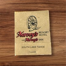 South Lake Tahoe Harvey&#39;s Resort Hotel Full Matchbook c70&#39;s-80&#39;s Brandin... - $121.91 MXN