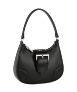 Fashion Buckle Curve Handle Shoulder Bag - Trendy Faux Leather, Chic &amp; V... - £32.74 GBP