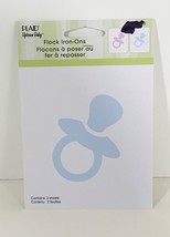 Plaid Uptown Baby Flock Iron-Ons Pacifier Pink &amp; Blue (Brand New Sealed) - £1.17 GBP