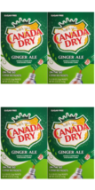 4-PK Canada Dry Ginger Ale Drink Mix Singles to Go 24 Packets SAME-DAY SHIP - £9.58 GBP