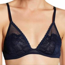 Free People navy embrace lace triangle underwire bra new - $24.71