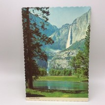 Vintage Postcard Yosemite Falls Yosemite National Park California Scalloped Edge - $4.94