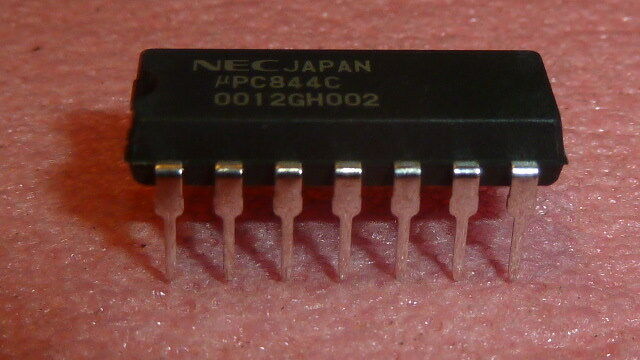 NEW 2PCS NEC UPC844C IC SINGLE SUPPLY VOLTAGE HIGH SPEED QUAD  14-Pin PDIP - $15.00