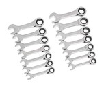 GEARWRENCH 14 Pc. 12 Point Stubby Ratcheting SAE/Metric Combination Wren... - £81.43 GBP