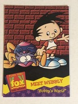 Bobby’s World Trading Card #137 Meet Weebly - £1.56 GBP