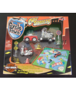 NEW   MAISTO HARLEY-DAVIDSON CYCLE TOWN CITY STREETS PLAYSET   RED TOW V... - £24.71 GBP