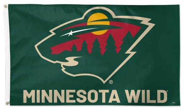 Minnesota Wild 3×5 Flag with Team Logo and Name - £14.85 GBP