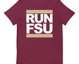 FLORIDA STATE Run Style T-SHIRT Streetwear FSU Tee College Attire Garnet... - $17.33+