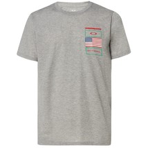 Oakley Destination Collection California Men’s US flag Gray T Shirt Size... - £38.53 GBP