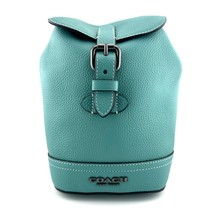 Coach Hudson Small Pack Blue Green Leather CB929 - £130.41 GBP