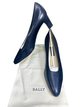BALLY Rosebud Blue Leather Pump Heel Shoes Size 9 N Made in Italy - $14.84