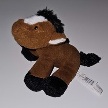 GANZ Brown Horse Plush Small 5&quot; Soft Spots Farm Collection H13717 NO SOUND - $9.85