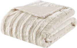 Ivory 50*60 Premium Soft Cozy Brushed Long Faux Fur For Bed, Coach, Or Sofa, - £28.21 GBP