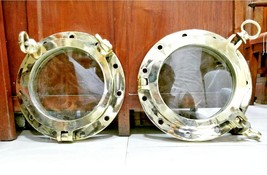 Marine Vintage Style 2 Key Opening Brass Porthole Brass Porthole Window ... - £695.59 GBP