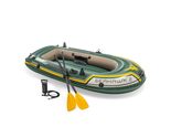 Intex Seahawk 2 Inflatable 2 Person Floating Boat Raft Set with Oars &amp; A... - $81.85