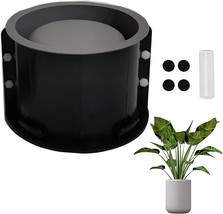 Silicone Succulent Planter Mold 6Inch Round Concrete Flower Pot Silicone - £34.64 GBP